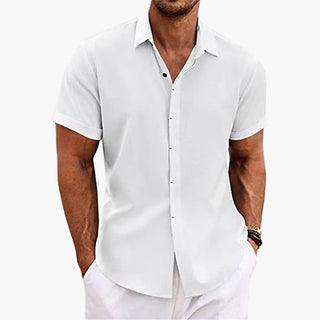 MIAMI Camicia in Lino a Maniche Corte