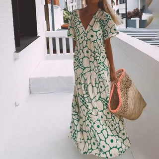 Beatrice | Abito maxi verde