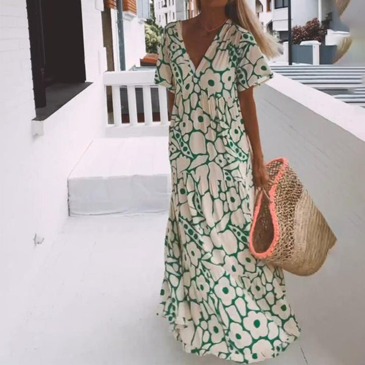 Beatrice | Abito maxi verde