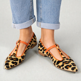 Lulu | Ballerine T-strap leopardate