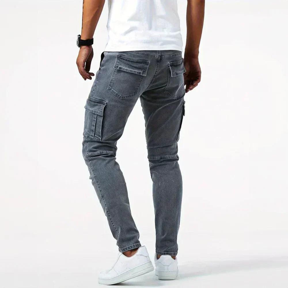 Herman | Jeans cargo elasticizzati