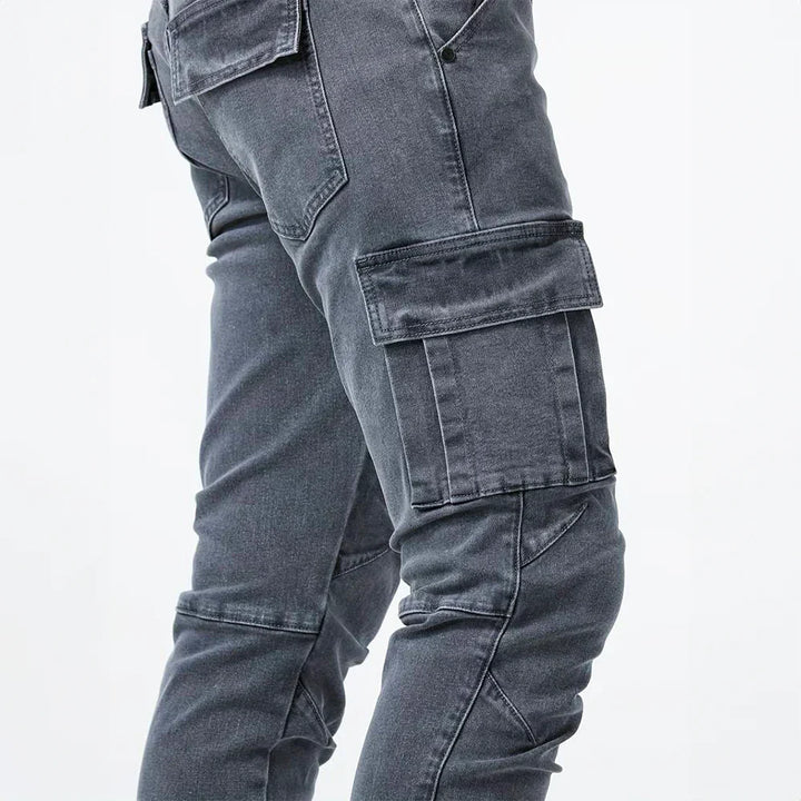 Herman | Jeans cargo elasticizzati
