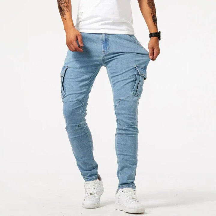 Herman | Jeans cargo elasticizzati
