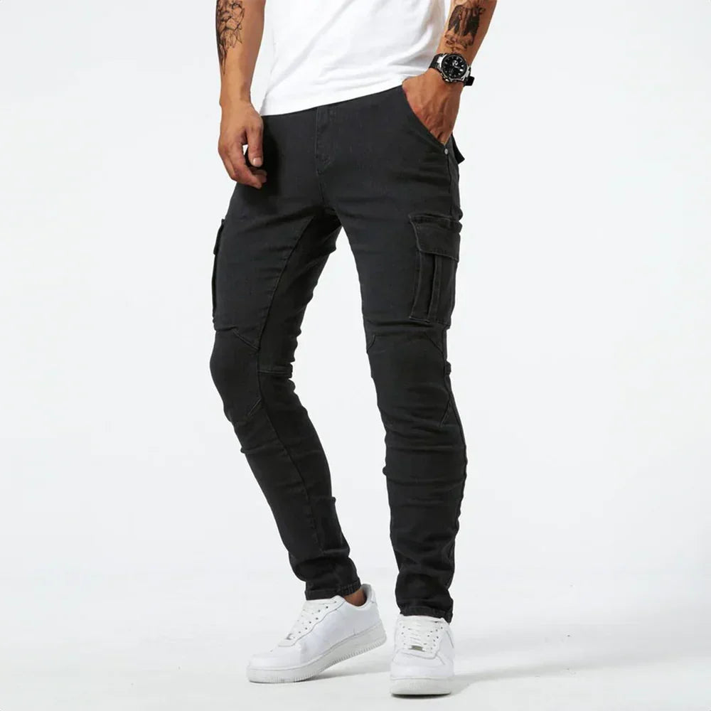 Herman | Jeans cargo elasticizzati