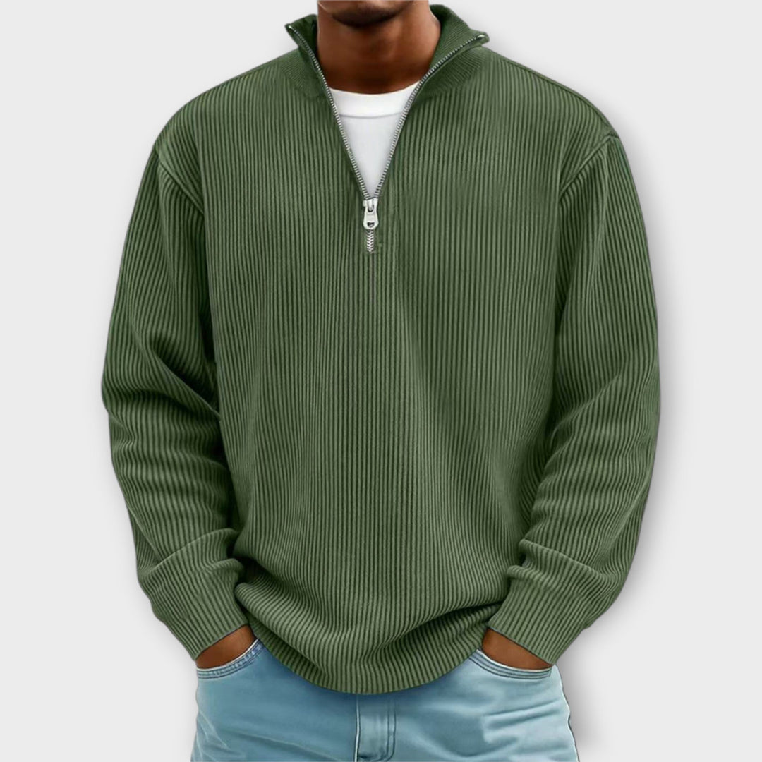 Cliff | Maglione con zip alla moda