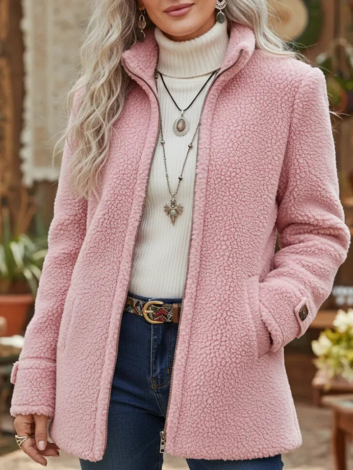 Vanessa™ | Giacca in Fleece Sherpa Con Zip Completa