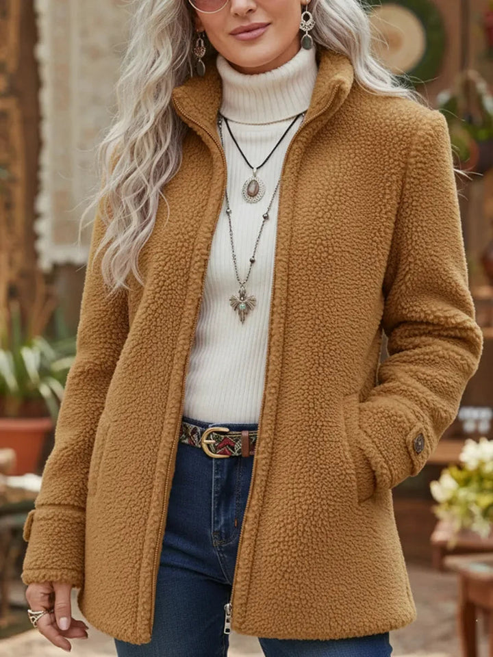 Vanessa™ | Giacca in Fleece Sherpa Con Zip Completa
