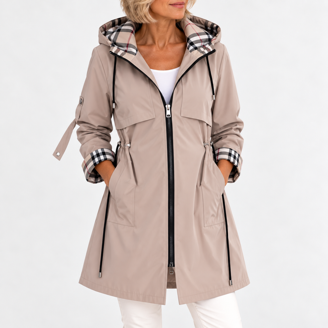 Adalina | Cappotto impermeabile con zip