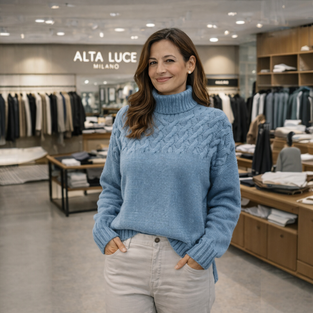 Elvira | Caldo dolcevita lavorato a maglia