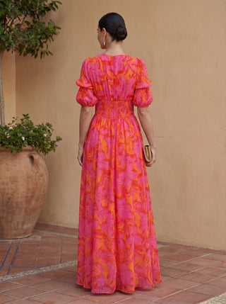 Olvera | Abito fluido elegante - vista posteriore