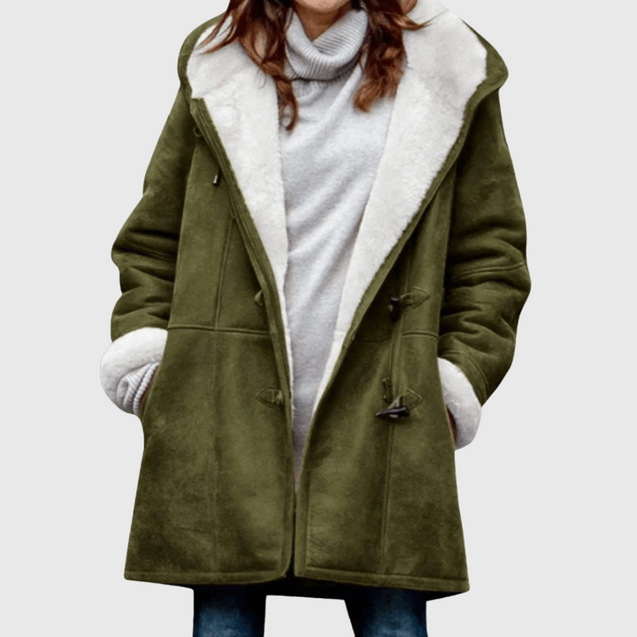 Jae | Giacca autunnale calda in finta pelle scamosciata