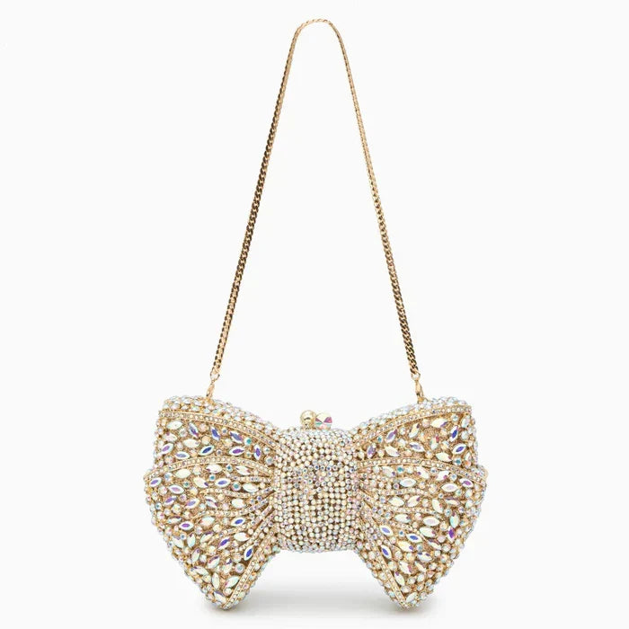 Ora | Pochette con strass