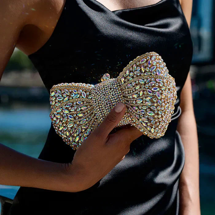 Ora | Pochette con strass