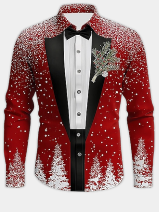 CAMICIA TUXEDO FESTIVA CON MANICHE LUNGHE