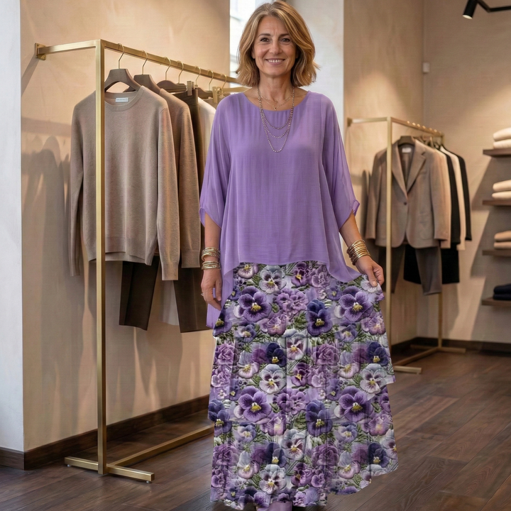 Lara | Abito maxi elegante e fluido