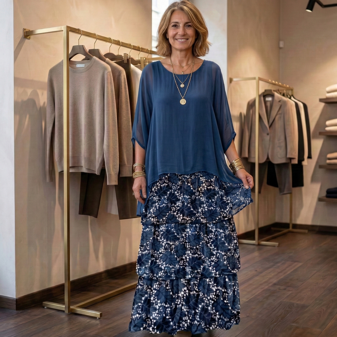 Lara | Abito maxi elegante e fluido