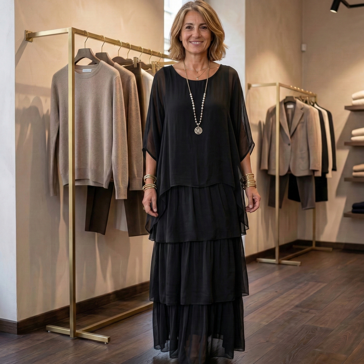 Lara | Abito maxi elegante e fluido
