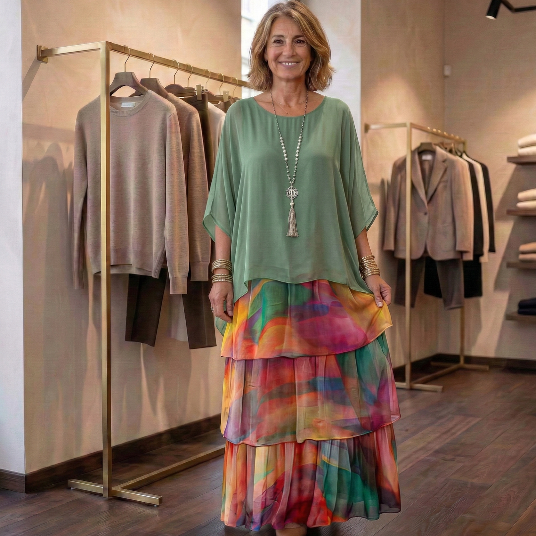 Lara | Abito maxi elegante e fluido