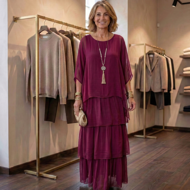 Lara | Abito maxi elegante e fluido