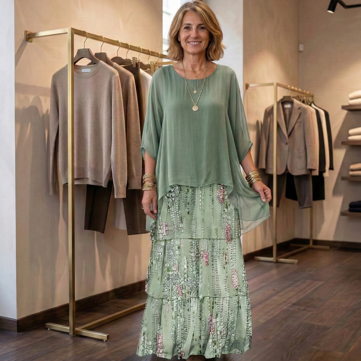 Lara | Abito maxi elegante e fluido