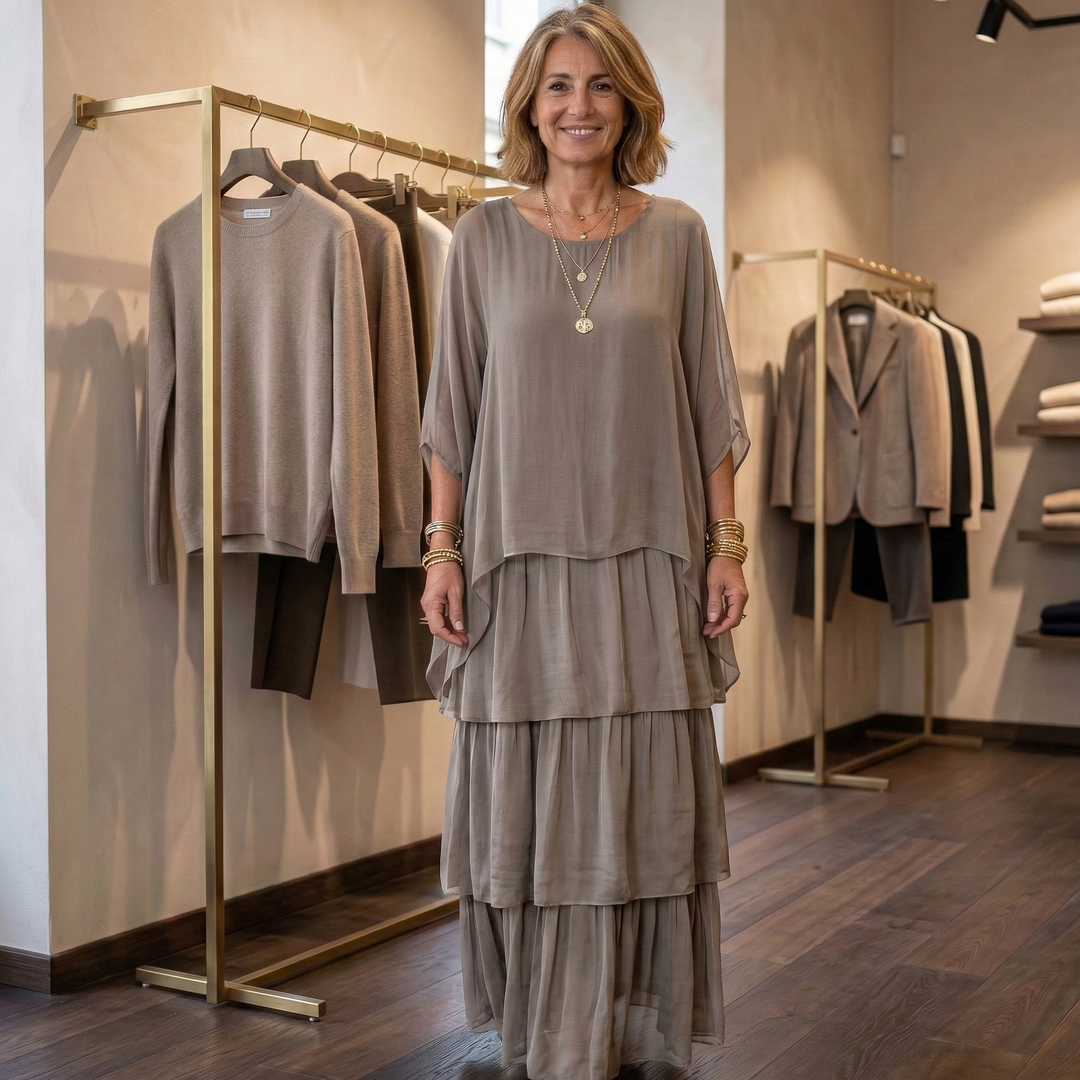 Lara | Abito maxi elegante e fluido