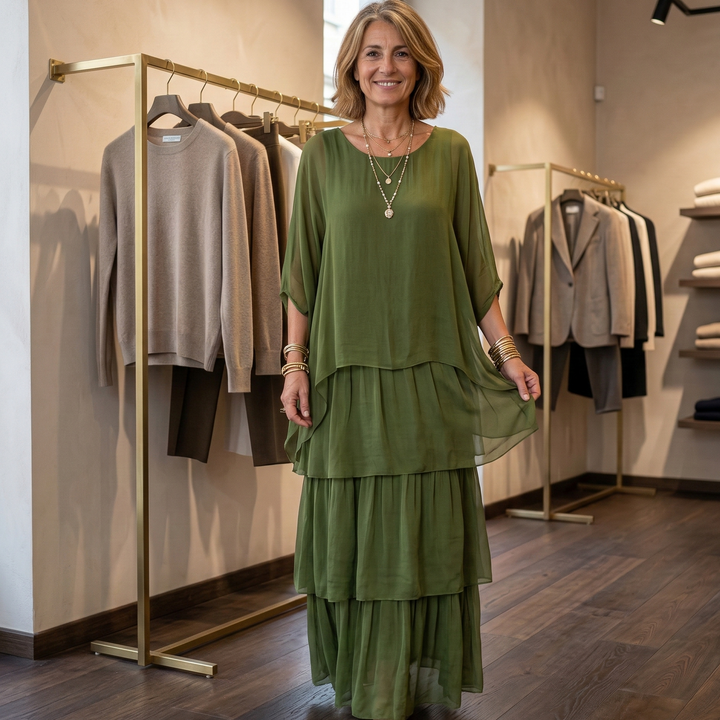 Lara | Abito maxi elegante e fluido