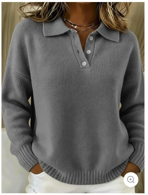 Amalia | Maglione polo casual da tutti i giorni
