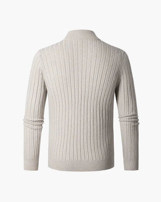 ZERMATT Maglione a Mezzo Zip con Collo Alto