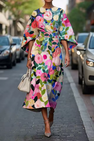 Celeste | Abito floreale elegante