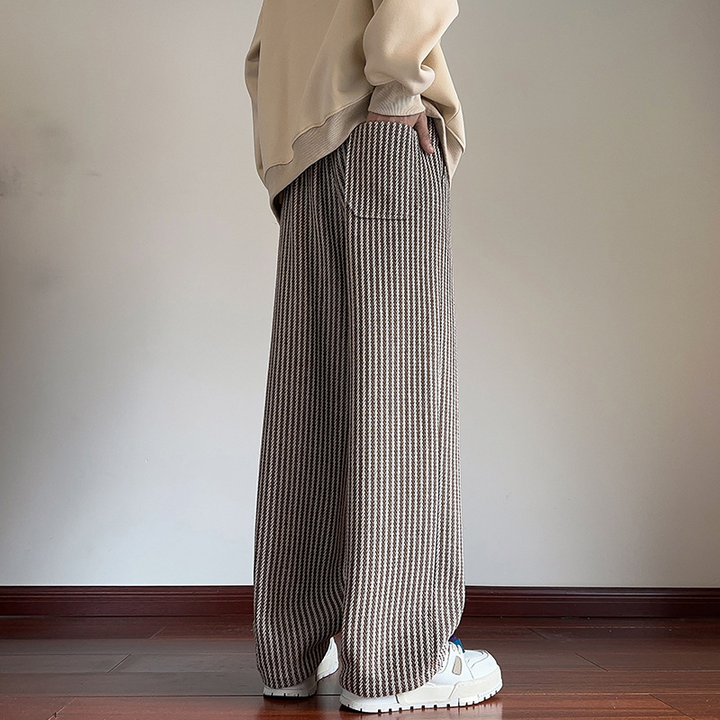 Xaviera | Pantaloni in felpa moderni a righe