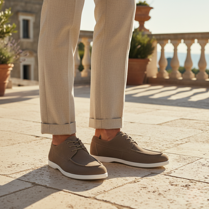 Scarpe in Camoscio Premium con Lacci