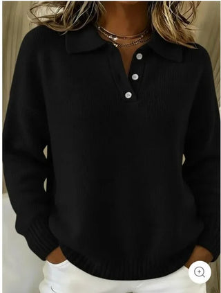 Amalia | Maglione polo casual da tutti i giorni