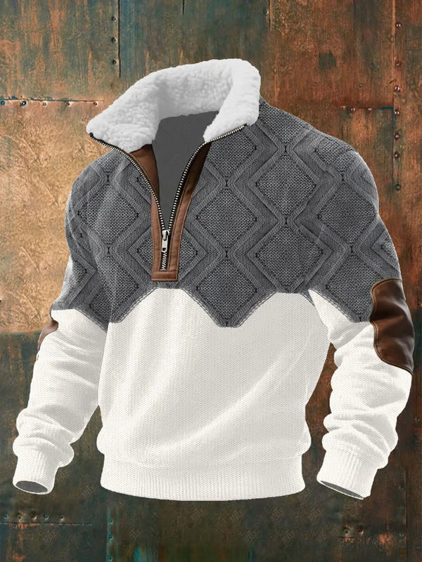 MAGLIA CON COLLETTO ALZATO E FODERA