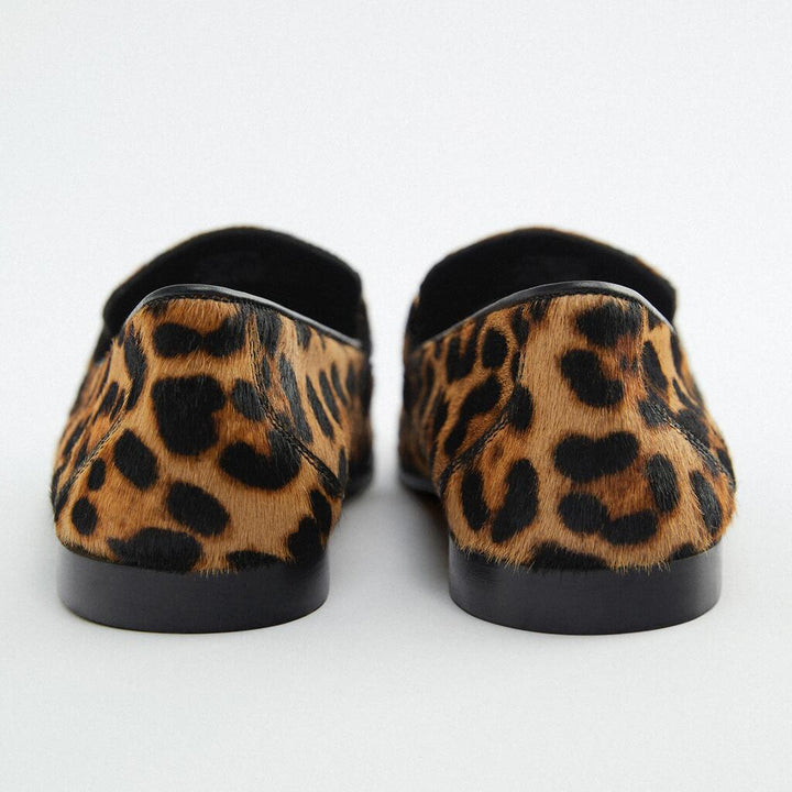Liliana | Mocassino animalier con dettaglio metallico