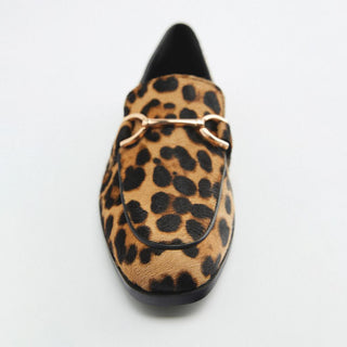 Liliana | Mocassino animalier con dettaglio metallico
