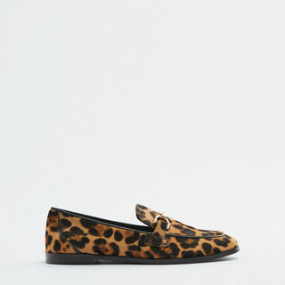 Liliana | Mocassino animalier con dettaglio metallico