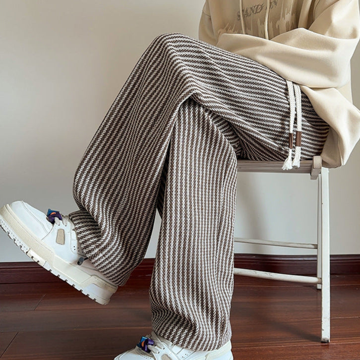 Xaviera | Pantaloni in felpa moderni a righe