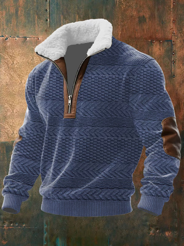 MAGLIA CON COLLO ALTO E FODERA