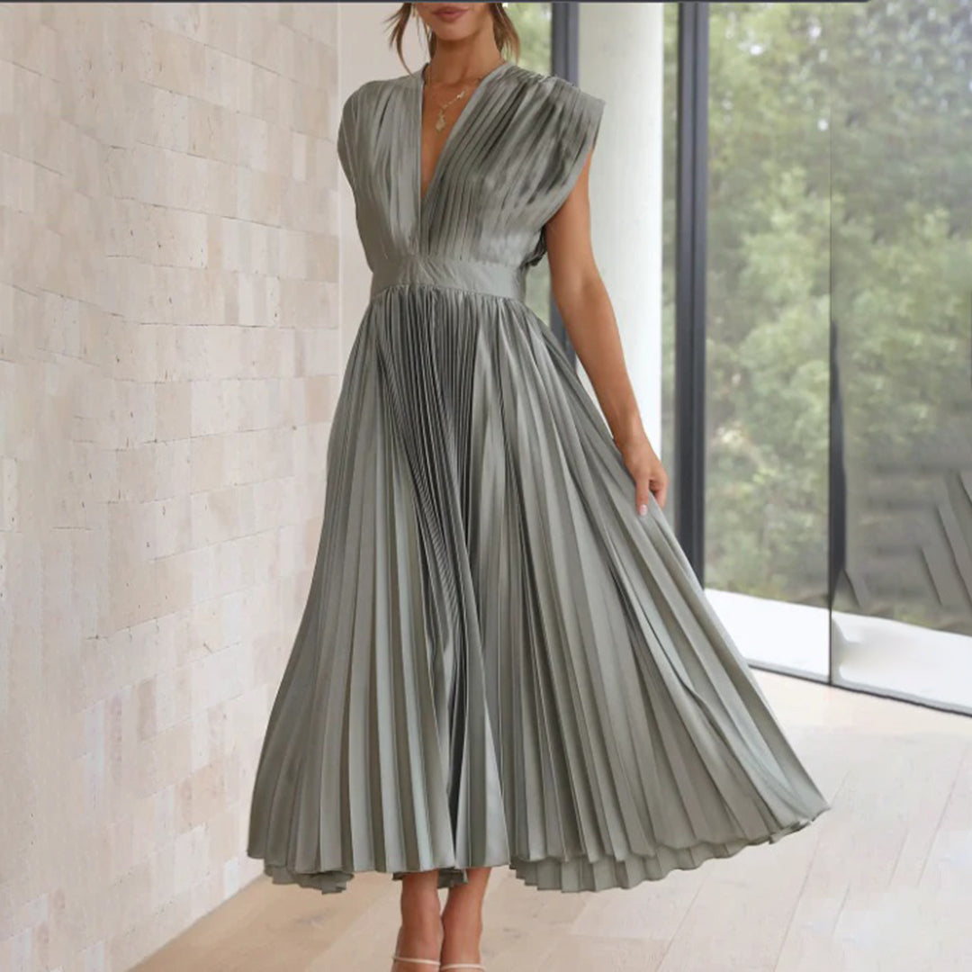 Marni | Abito midi plissettato senza tempo