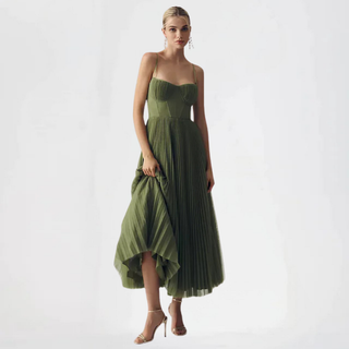 Claire | Abito in tulle plissettato