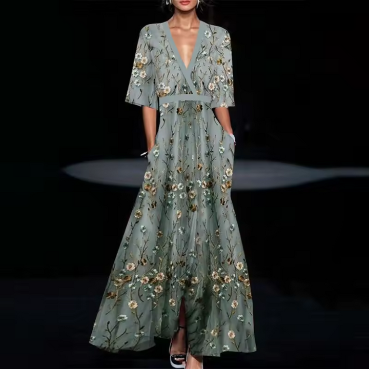 Michelle | Abito elegante con fantasia floreale