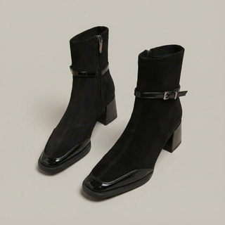 Romani | Stivaletti eleganti in eco-suede con tacco medio