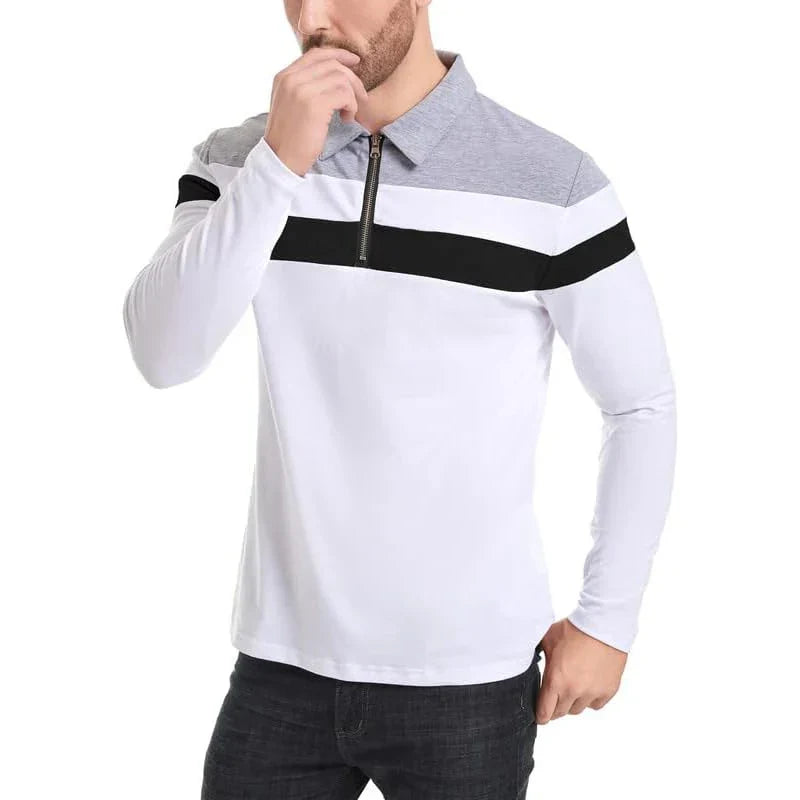Jongman™ | Polo a Righe con Zip