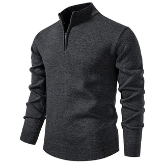 Jongman™ | Maglione Casual In Maglia Con Mezza Cerniera