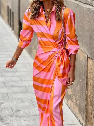 Amelia | Vestito avvolgente stampato