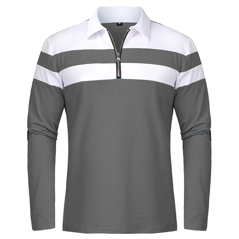 Jongman™ | Polo a Righe con Zip