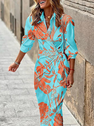 Amelia | Vestito avvolgente stampato