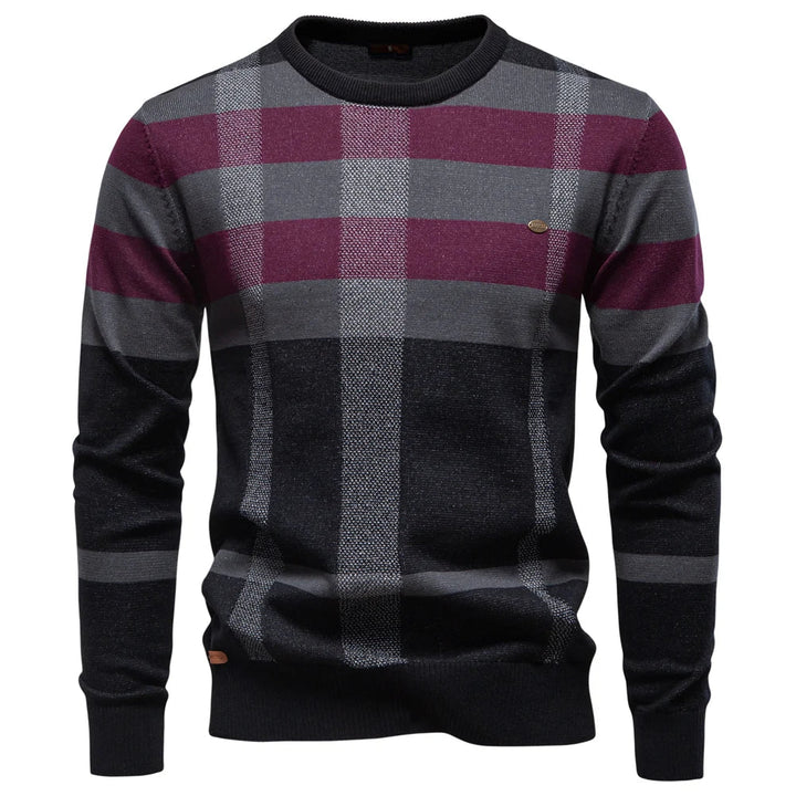 Jongman™ | Maglione da Uomo In Maglia Con Design a Rombi