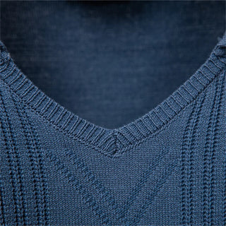 Jongman™ | Polo di Lusso In Maglia Con Collo A V
