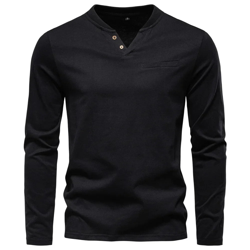 Jongman™ | T-Shirt Henley a Maniche Lunghe (1+1 GRATIS)